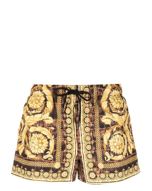 Versace Badeshorts mit Baroccodile-Print in Multicolor für Herren
