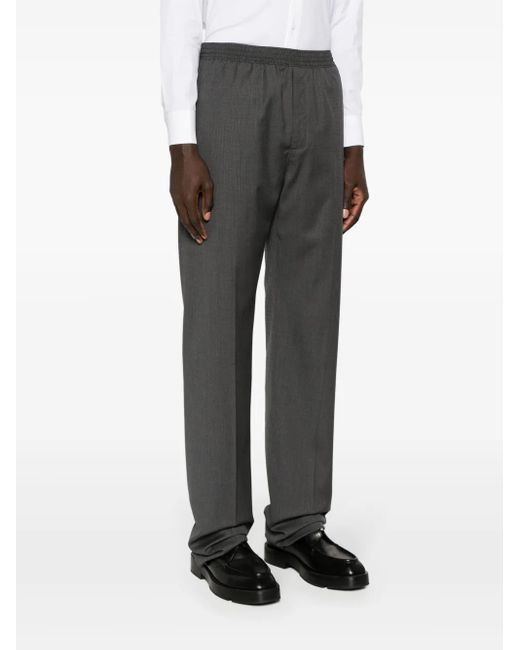 Givenchy Gray Drawstring Straight Trousers for men