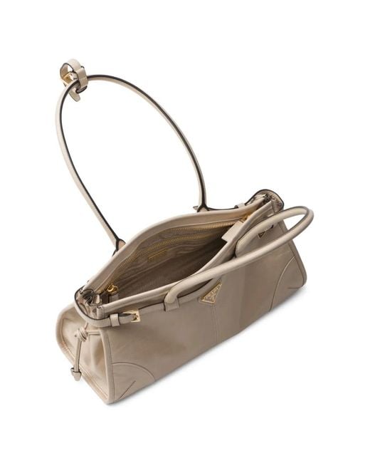 Prada Natural Medium Bonnie Tote Bag