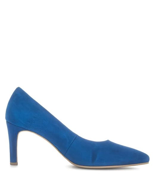 Gabor Blue 70Mm Suede Pointed-Toe Pumps