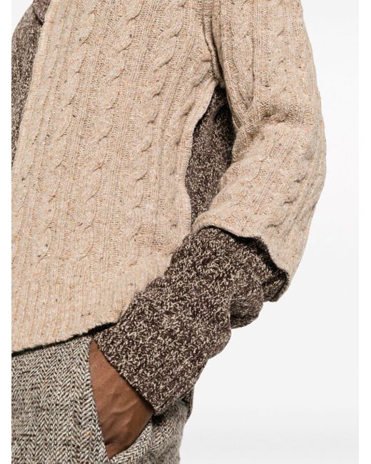 Maglione patchwork di Dolce & Gabbana in Brown da Uomo