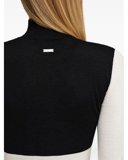 Ferragamo Jurk Met Colourblocking in het Black