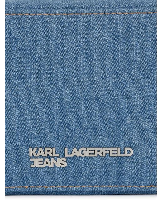 Karl Lagerfeld Blue Klj Denim Crossbody Bag