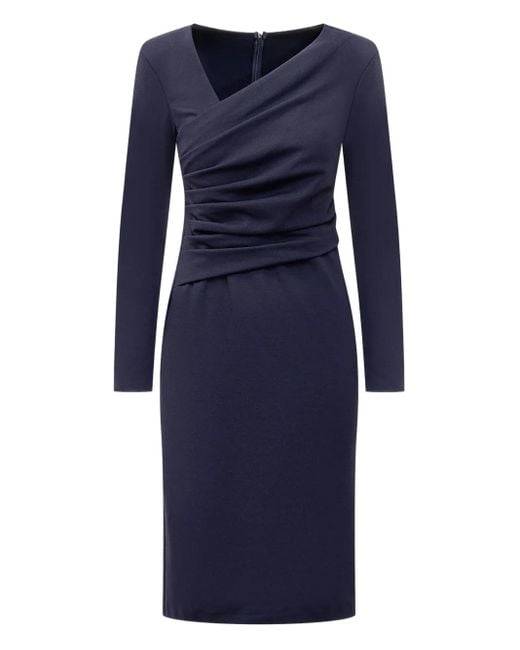 Emporio Armani Blue Asymmetric Dress