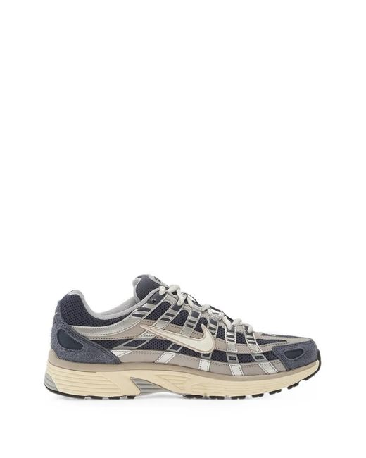 Nike White P-6000 Panelled Sneakers for men