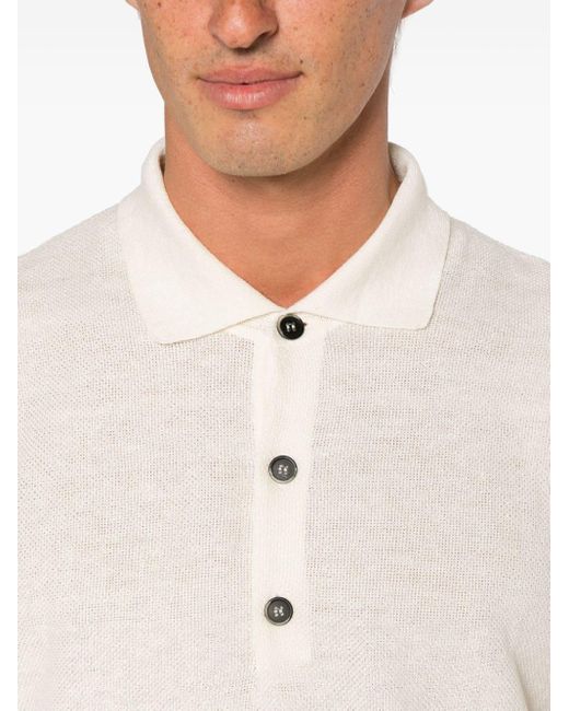 Barena White Marco Piqué Polo Shirt for men