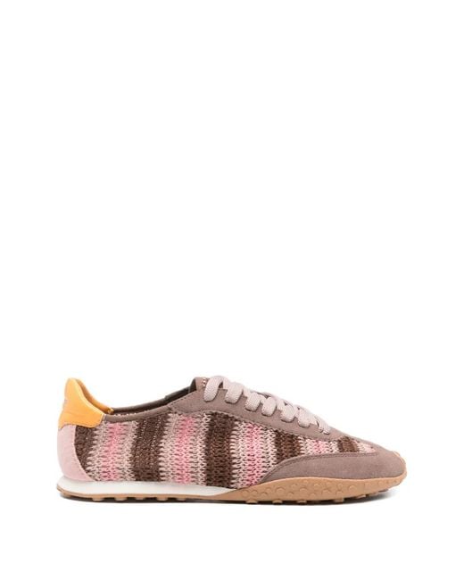 HOFF Pink Woven Bridge Sneakers