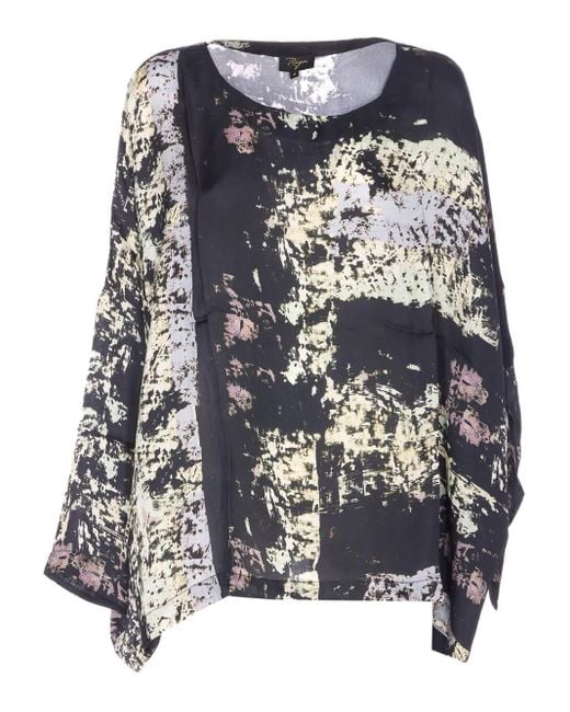 Yavi Blue Printed Blouse