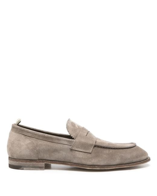 Officine Creative Gray Solitude Loafers for men