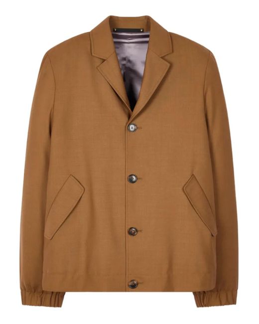 メンズ Paul Smith Virgin Wool Blazer Brown