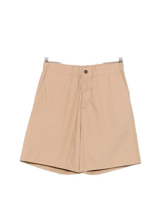 Rhun Natural Elasticated-Waistband Shorts for men