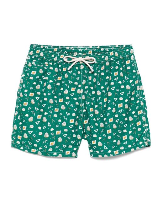 Mc2 Saint Barth Green Lighting Micro Fantasy Swim Shorts for men