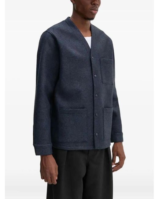 Giacca Con Tasca Applicata di A.P.C. in Blue da Uomo