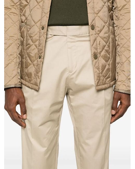 Briglia 1949 Natural Piccadilly Tailored Cotton Trousers for men