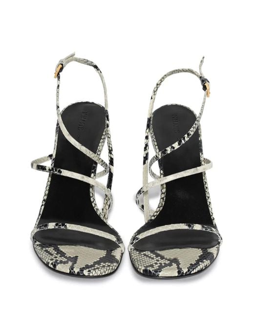 Khaite Metallic Loop Sandals
