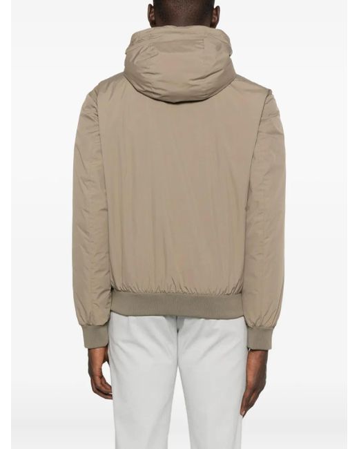 Chaqueta Con Cremallera Y Capucha Boss de hombre de color Natural
