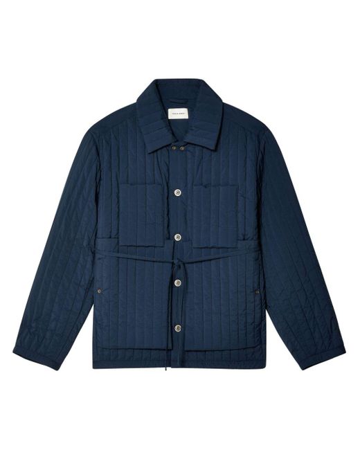 Craig Green Blue Quilted Shirt Jacket for men