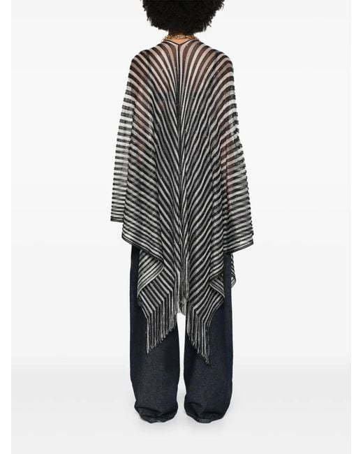 Cape Rayée Missoni en coloris Gray