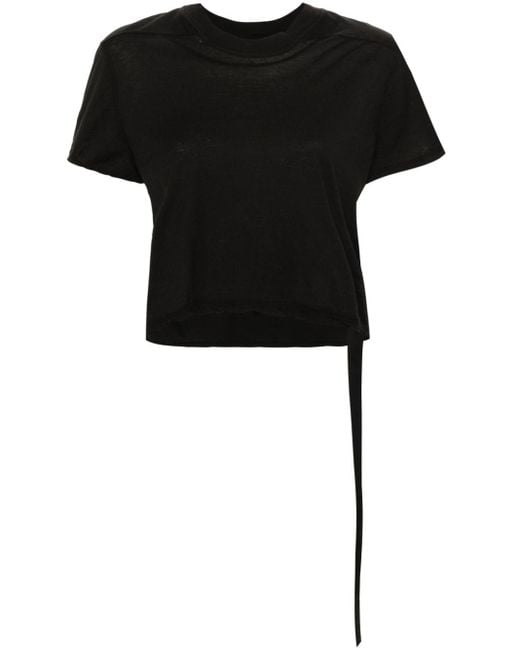T-shirt crop Level T Rick Owens en coloris Black