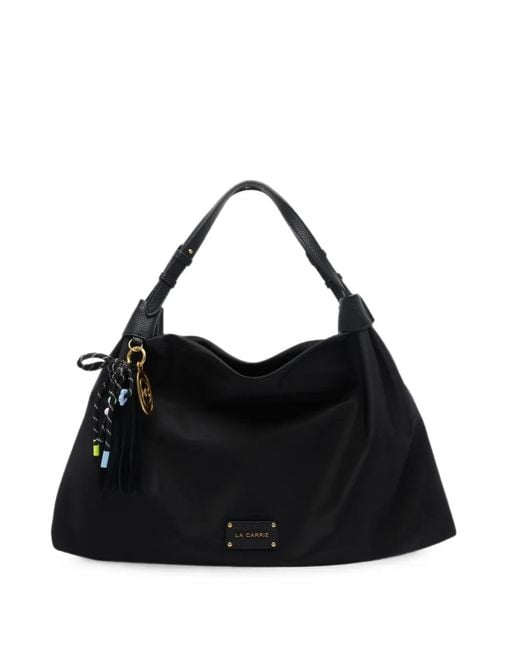 La Carrie Black Dark Wave Tote Bag