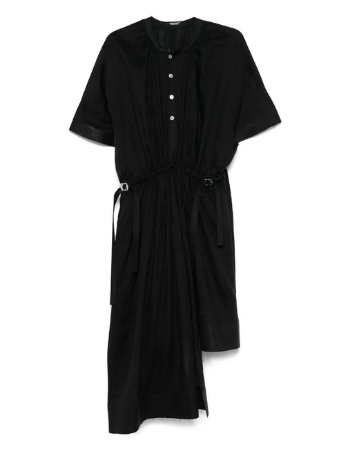 Undercover Black Linen Shirtdress