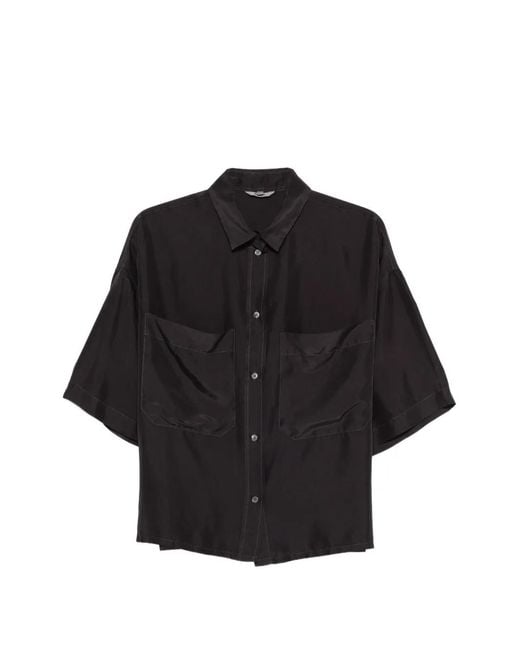 Barena Black Patch-Pocket Shirt