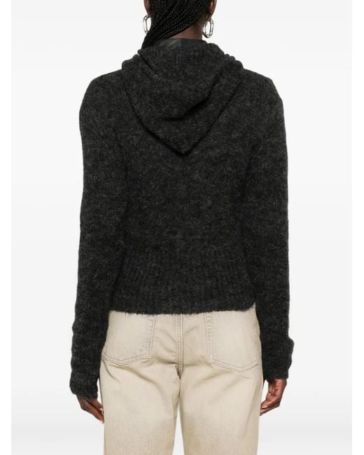 Our Legacy Black Compact Hood Zip-Up Cardigan