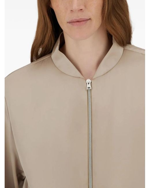 Bomber Con Zip di Herno in Natural