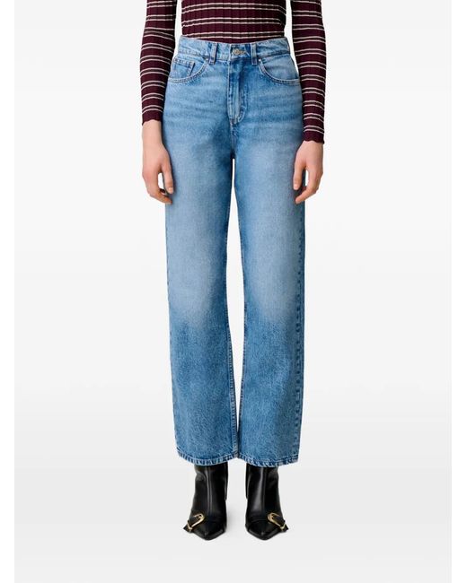 Claudie Pierlot Blue Five-Pocket Jeans