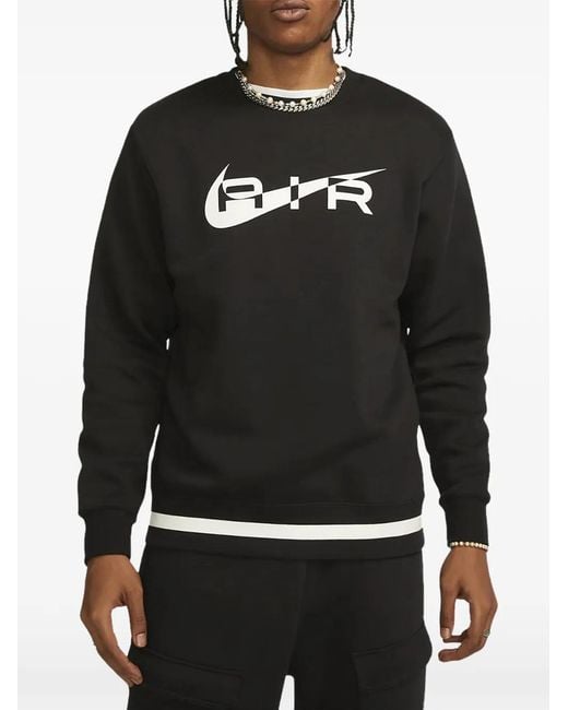 Nike Black Air Swoosh Sweatshirt for men