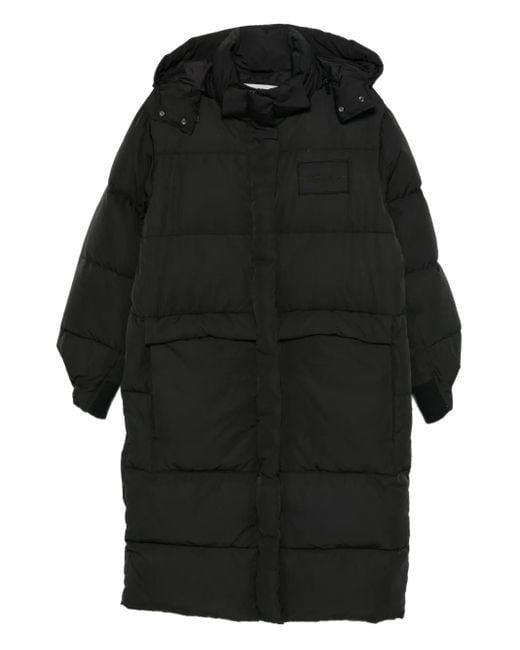 Iceberg Black Hooded Down Coat