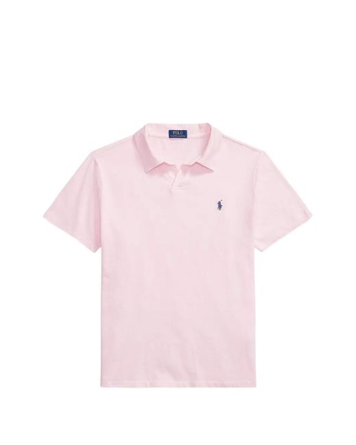 Polo Ralph Lauren Pink Logo-Embroidered T-Shirt for men
