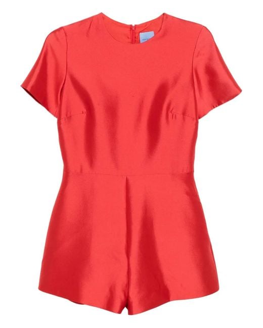 Macgraw Red Joan Playsuit