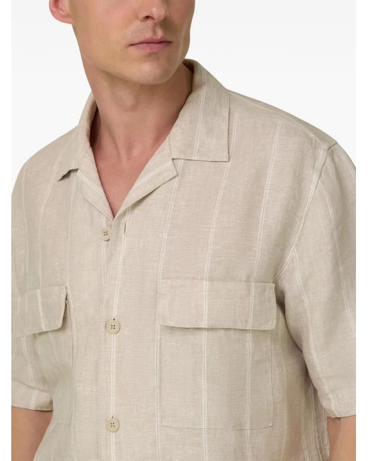 Boggi White Striped Shirt for men