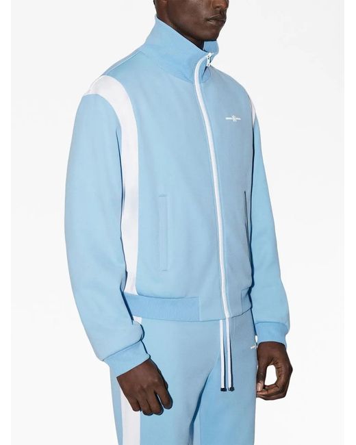 Amiri Blue Panelled Track Jacket for men