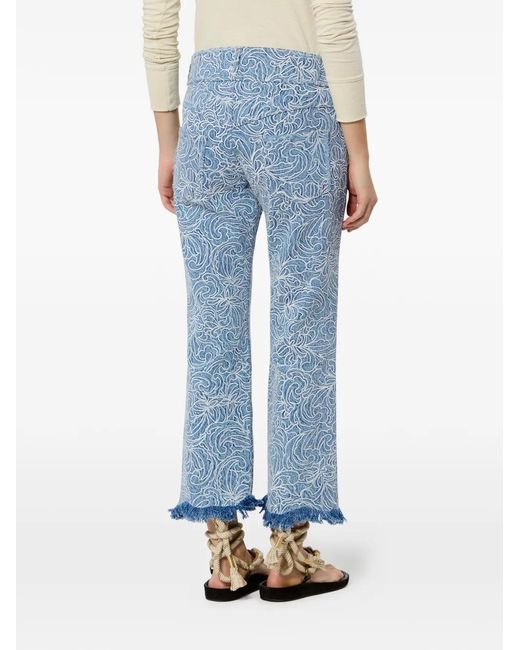 Isabel Marant Blue Ombeline Flared Jeans
