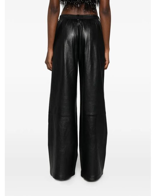MEDEA Gray Sheepskin Trousers