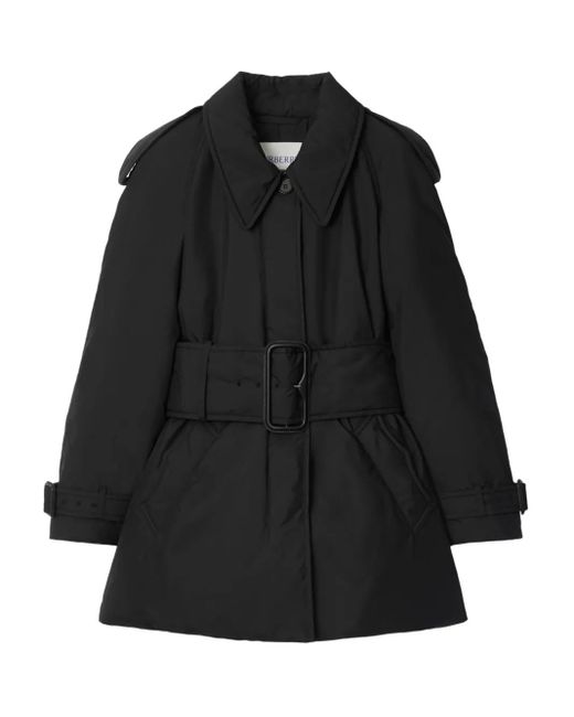 Burberry Black Berryhill Belted Coat