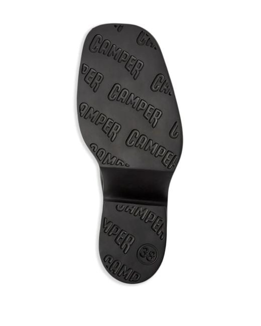 Camper Black Billie Leather Ankle Boots