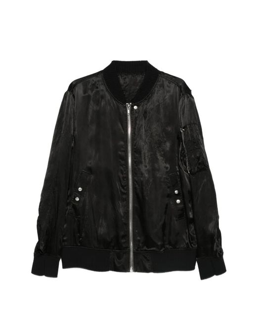 Rick Owens Black 'Classic Flight' Padded Jacket for men