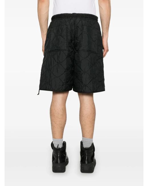 Peacemaker Oamc Black Quilted Shorts for men