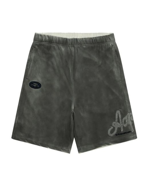 Aape By A Bathing Ape Shorts mit Batikmuster in Gray für Herren