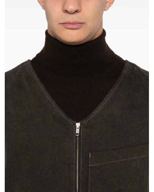 Agolde Black Ogden Vest for men