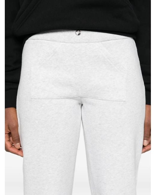 Coperni White Low-Waisted Flared Trousers