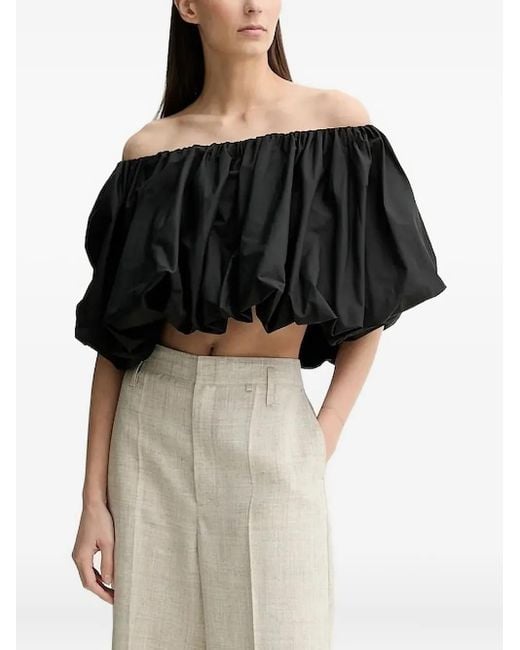 Top Hamilton con hombro descubierto Herskind de color Black