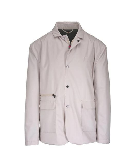 Kiton Gray Pocket Jacket for men