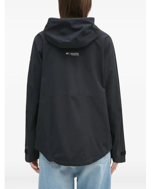 Columbia Black Ampli-Dry Ii Hooded Performance Jacket