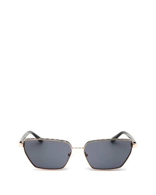 GUESS EYEWEAR White Rectangle-Frame Sunglasses