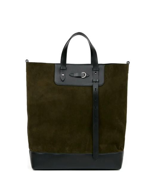 Maison Margiela Green Shopper Aus Wildleder