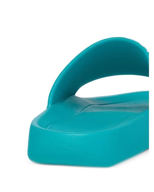 MCM Blue We The Best Art Deco Slides